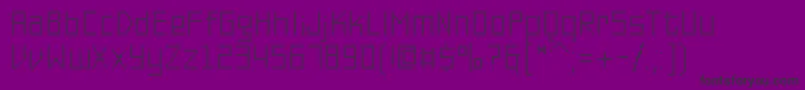 PfonlineoneproSingle Font – Black Fonts on Purple Background