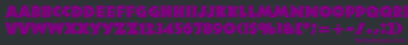 Neuland Font – Purple Fonts on Black Background