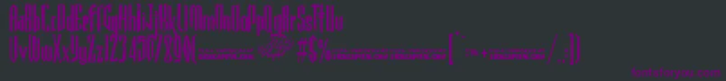 GothickellaFree Font – Purple Fonts on Black Background