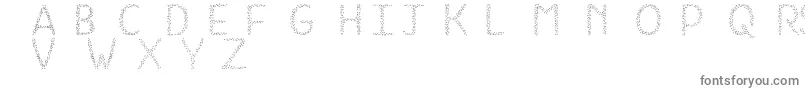 HkhSpringBuds Font – Gray Fonts on White Background