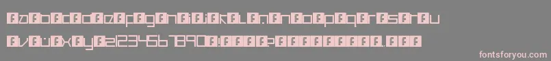 Шрифт CancranacancarnacaReduxSansSoft – розовые шрифты на сером фоне