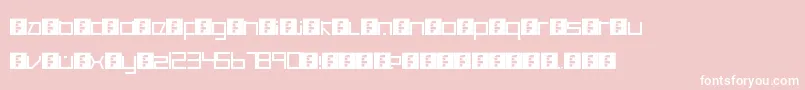フォントCancranacancarnacaReduxSansSoft – ピンクの背景に白い文字