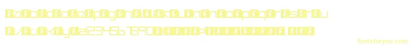 CancranacancarnacaReduxSansSoft-Schriftart – Gelbe Schriften auf weißem Hintergrund