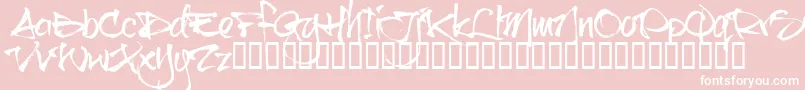 Btctrial Font – White Fonts on Pink Background