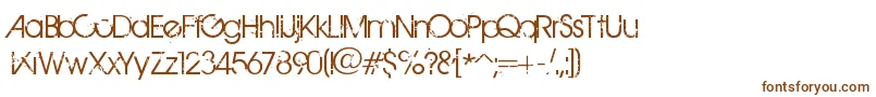 Шрифт BirthOfAHero – коричневые шрифты