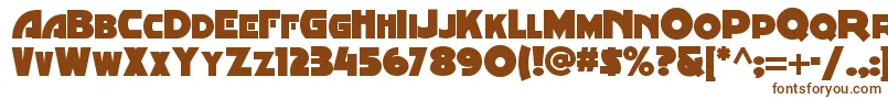 Minstrelposternf Font – Brown Fonts on White Background