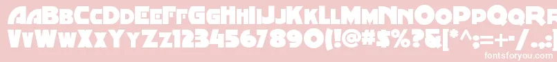 Minstrelposternf Font – White Fonts on Pink Background