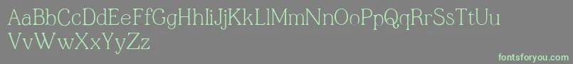 Jfshill.Text.Light Font – Green Fonts on Gray Background