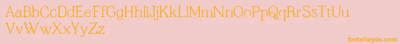 Jfshill.Text.Light Font – Orange Fonts on Pink Background