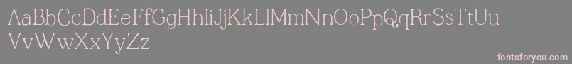 フォントJfshill.Text.Light – 灰色の背景にピンクのフォント