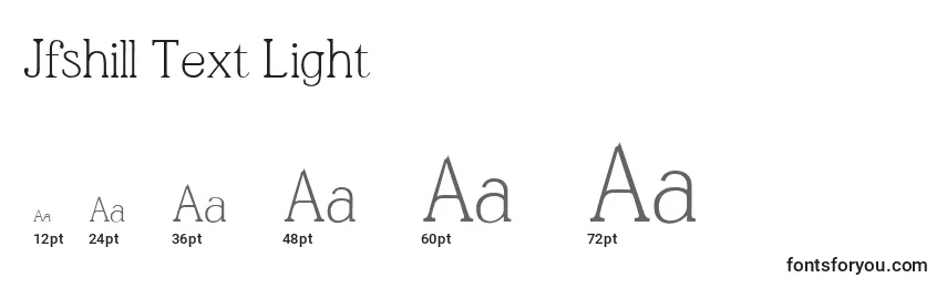 Jfshill.Text.Light Font Sizes