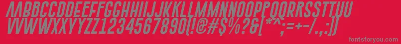 GoboldExtra1Italic Font – Gray Fonts on Red Background