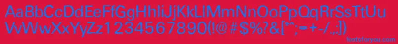 UltimateantiqueRegular Font – Blue Fonts on Red Background