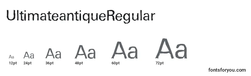 UltimateantiqueRegular Font Sizes