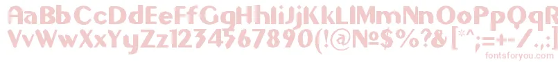 GilgongoSledge Font – Pink Fonts on White Background