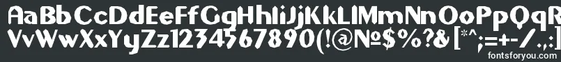 GilgongoSledge-Schriftart – Weiße Schriften