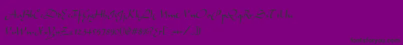 Alibabo Font – Black Fonts on Purple Background