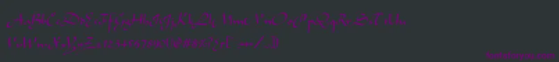 Alibabo Font – Purple Fonts on Black Background