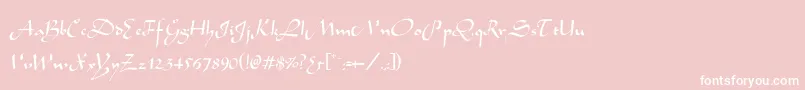 Alibabo Font – White Fonts on Pink Background
