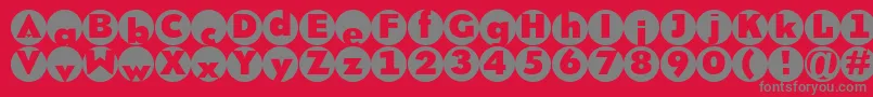 Brixroundmk Font – Gray Fonts on Red Background