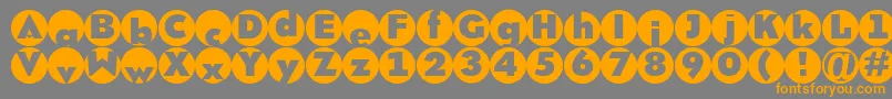 Brixroundmk Font – Orange Fonts on Gray Background