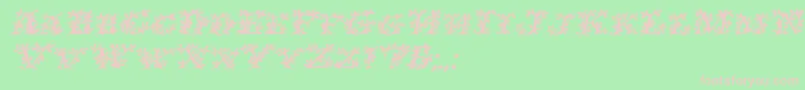 Więcej informacji o czcionce IvydisplaycapsBolditalic Czcionka IvydisplaycapsBolditalic – różowe czcionki na zielonym tle