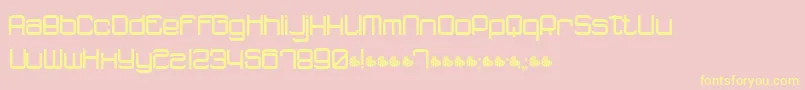 Dnf Font – Yellow Fonts on Pink Background