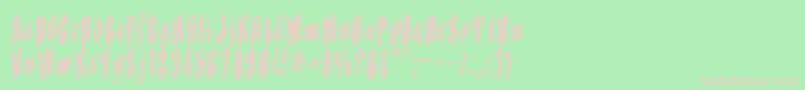 Applesauce03 Font – Pink Fonts on Green Background