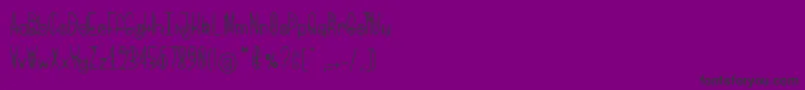 BringMeThatGlyph-Schriftart – Schwarze Schriften auf violettem Hintergrund