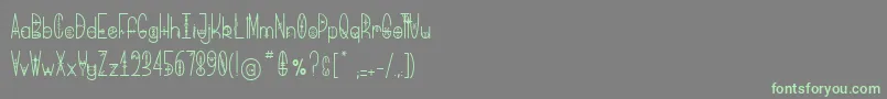 BringMeThatGlyph Font – Green Fonts on Gray Background