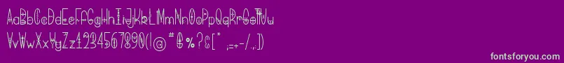 BringMeThatGlyph Font – Green Fonts on Purple Background