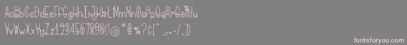 BringMeThatGlyph-Schriftart – Rosa Schriften auf grauem Hintergrund