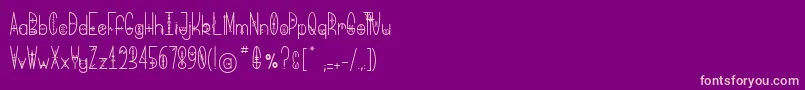 BringMeThatGlyph Font – Pink Fonts on Purple Background