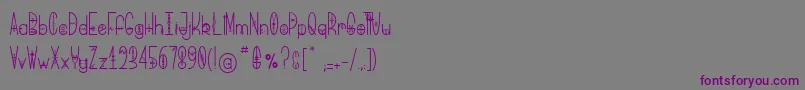 BringMeThatGlyph Font – Purple Fonts on Gray Background