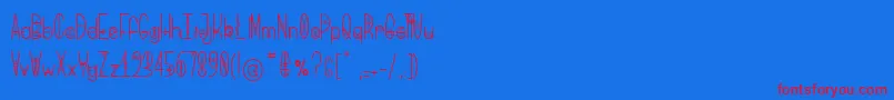 BringMeThatGlyph Font – Red Fonts on Blue Background