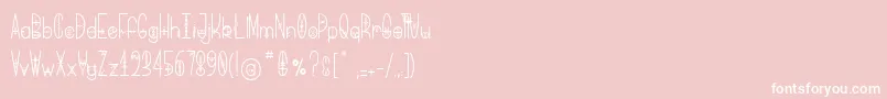 BringMeThatGlyph Font – White Fonts on Pink Background