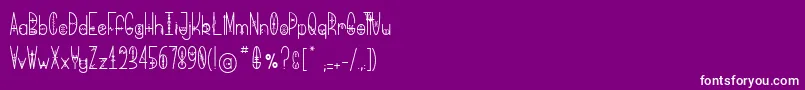 BringMeThatGlyph Font – White Fonts on Purple Background