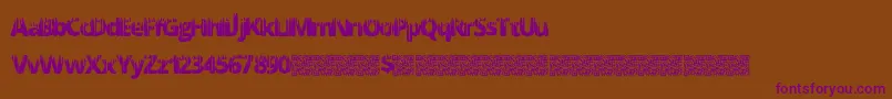 Meltfactory Font – Purple Fonts on Brown Background