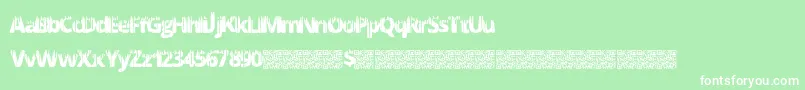More about Meltfactory Font Meltfactory Font – White Fonts on Green Background