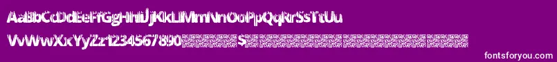 Meltfactory Font – White Fonts on Purple Background