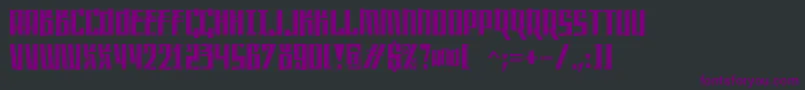 Saffron Font – Purple Fonts on Black Background