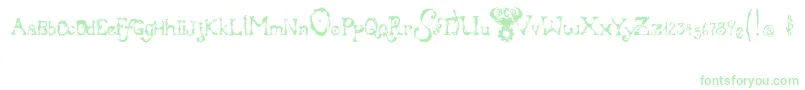 BloodyIrishBastard Font – Green Fonts on White Background