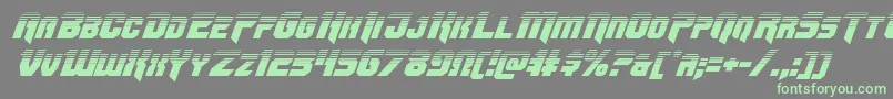 fuente Omegaforcetwoital11 – Fuentes Verdes Sobre Fondo Gris