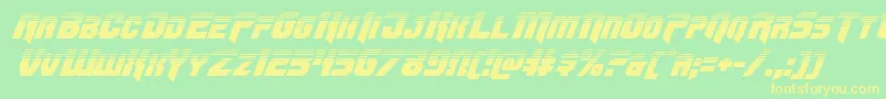 More about Omegaforcetwoital11 Font Omegaforcetwoital11 Font – Yellow Fonts on Green Background