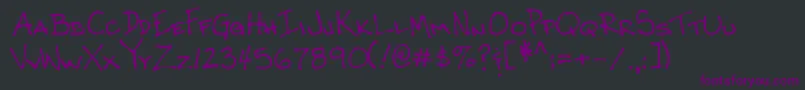 Lehn062 Font – Purple Fonts on Black Background