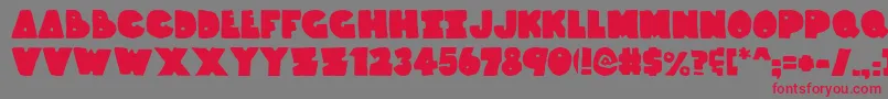 ThunderThighs Font – Red Fonts on Gray Background