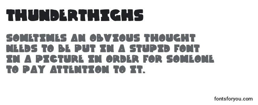 ThunderThighs Font