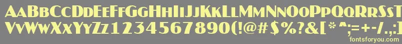 AJaspercapsBold Font – Yellow Fonts on Gray Background