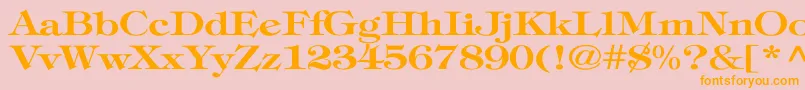 Más sobre la fuente TiffanyBoldWd fuente TiffanyBoldWd – Fuentes Naranjas Sobre Fondo Rosa