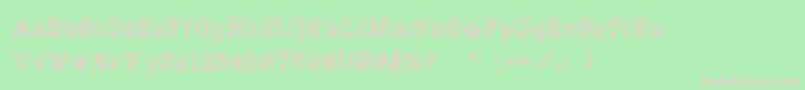 Pegyptienne Font – Pink Fonts on Green Background